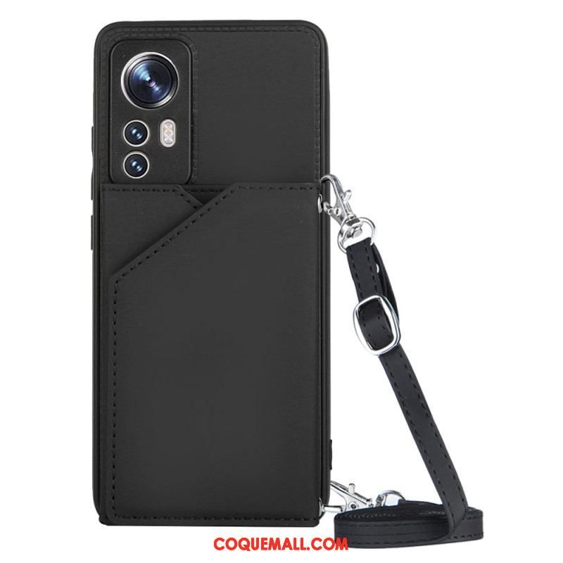 Coque Xiaomi 12 / 12X Porte-cartes et Bandoulière