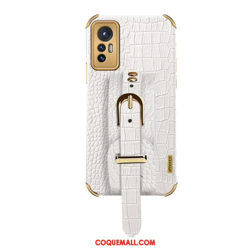 Coque  Xiaomi 12 / 12X Style Crocodile avec Sangle Support