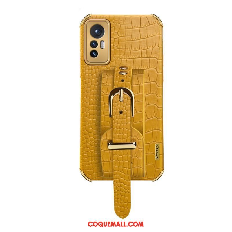 Coque  Xiaomi 12 / 12X Style Crocodile avec Sangle Support