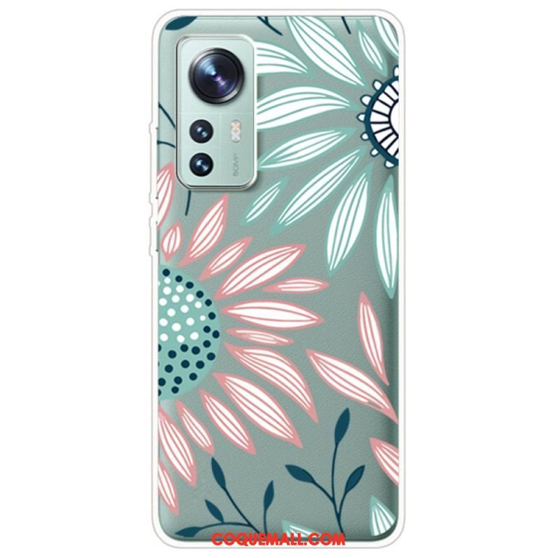 Coque  Xiaomi 12 / 12X  Transparente Une Fleur