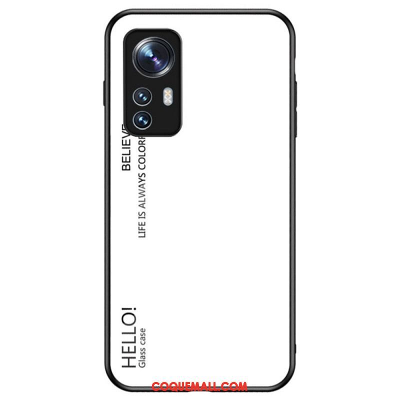 Coque  Xiaomi 12 / 12X Verre Trempé Hello