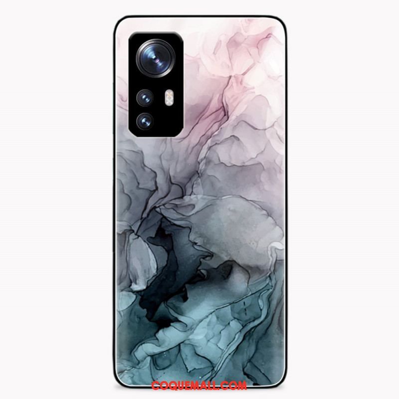 Coque  Xiaomi 12 / 12X  Verre Trempé Marbre Aquarelle