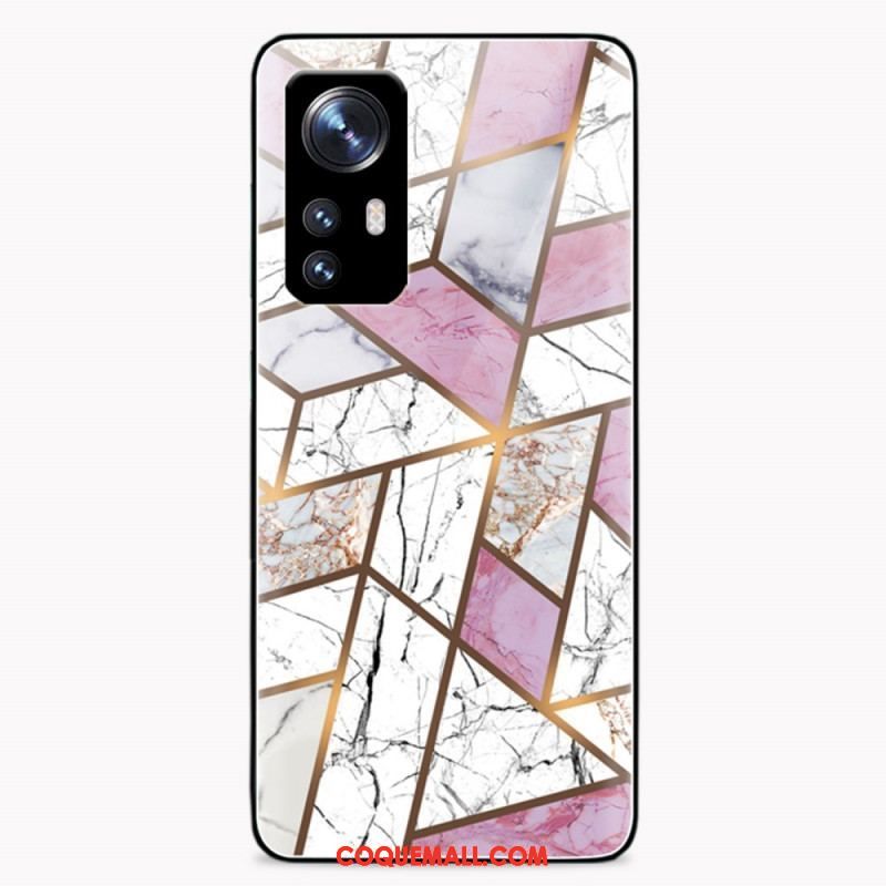 Coque  Xiaomi 12 / 12X  Verre Trempé Marbre Géométrie