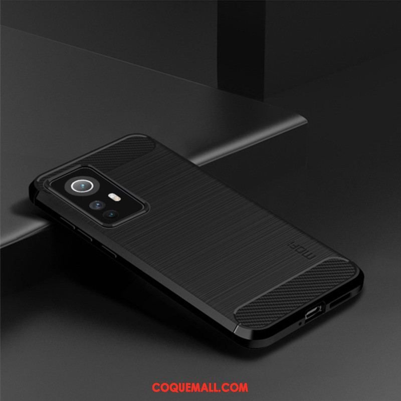 Coque Xiaomi 12 Lite Fibre Carbone Brossée MOFI