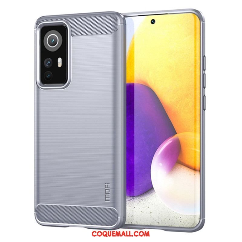 Coque Xiaomi 12 Lite Fibre Carbone Brossée MOFI