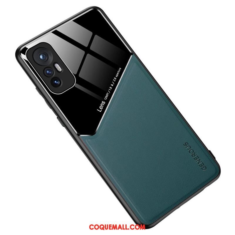 Coque Xiaomi 12 Pro Effet Cuir Magnétique