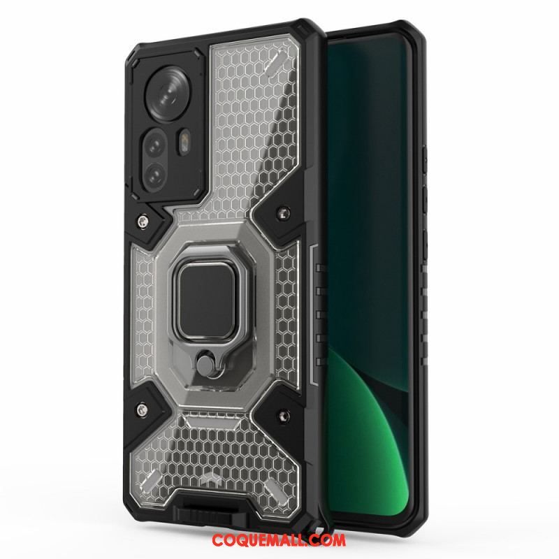 Coque Xiaomi 12 Pro Nid d'Abeille avec Anneau-Support