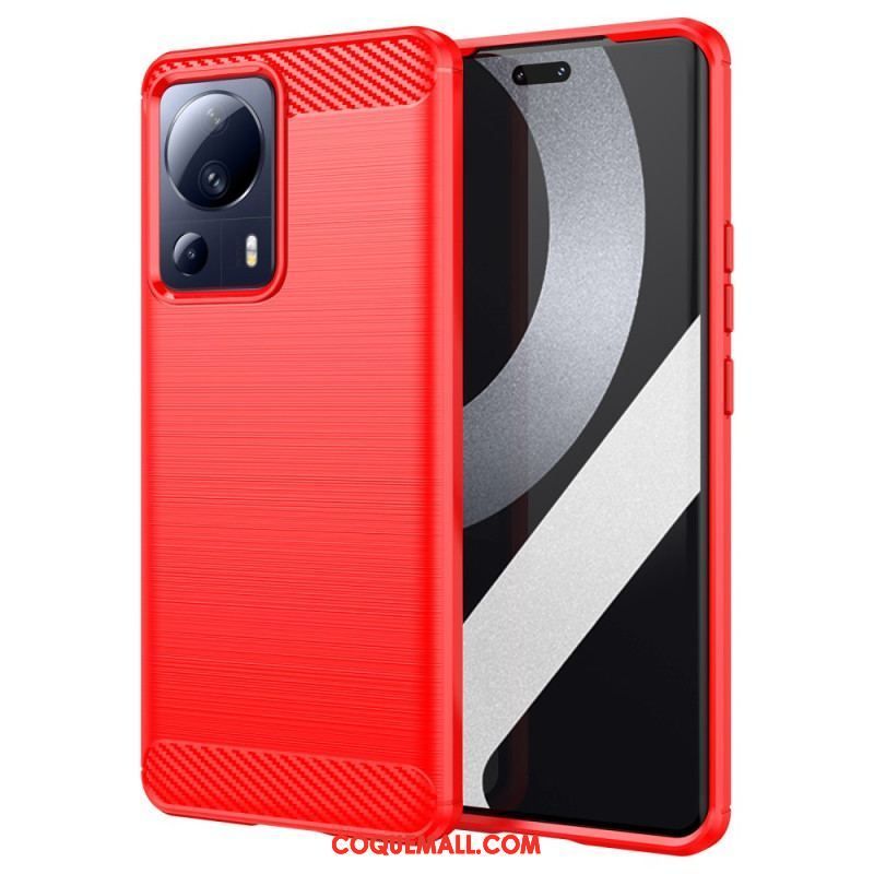 Coque Xiaomi 13 Lite Fibre Carbone Brossée