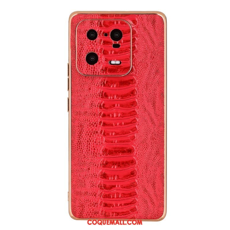 Coque Xiaomi 13 Pro Cuir Véritable Style Crocodile