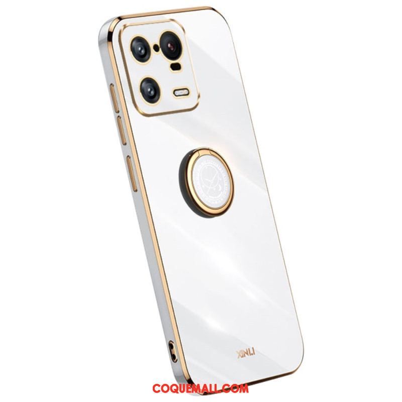 Coque Xiaomi 13 Pro Effet Métal Anneau-Support XINLI