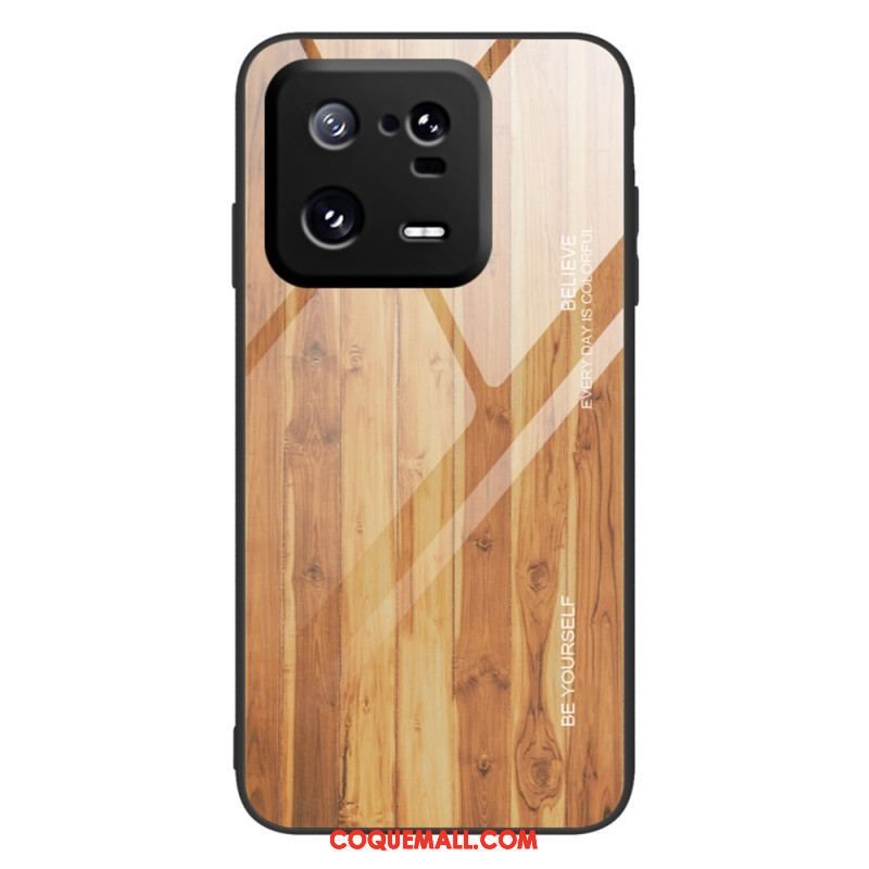 Coque Xiaomi 13 Pro Verre Trempé Design Bois