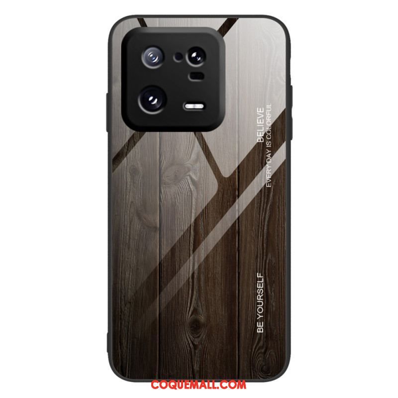 Coque Xiaomi 13 Pro Verre Trempé Design Bois