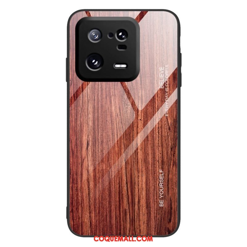 Coque Xiaomi 13 Pro Verre Trempé Design Bois