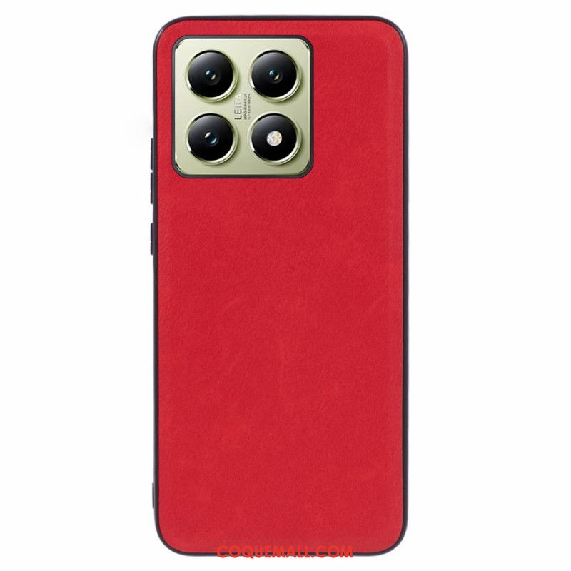 Coque Xiaomi 14T Pro Effet Cuir Rétro