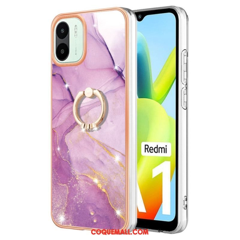 Coque Xiaomi Redmi A1 Marbre avec Anneau-Support