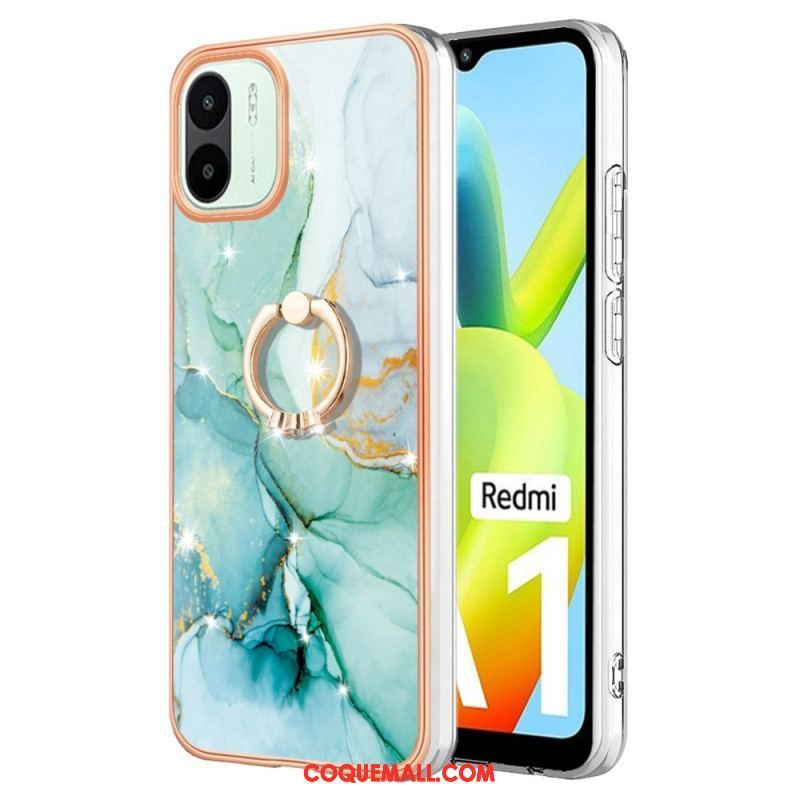 Coque Xiaomi Redmi A1 Marbre avec Anneau-Support