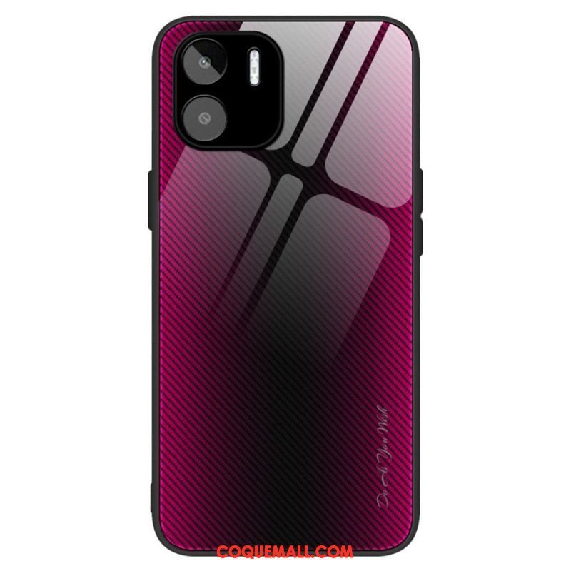 Coque Xiaomi Redmi A1 Verre Trempé Fibre Carbone Classique