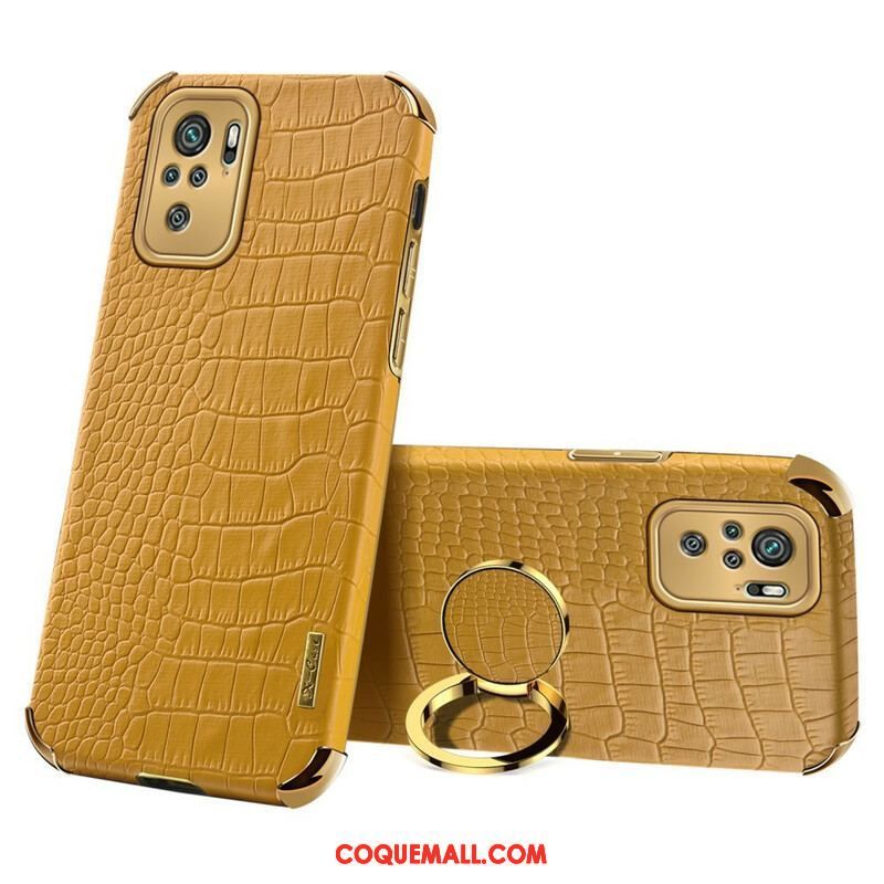 Coque Xiaomi Redmi Note 10/10S/Poco M5s Effet Peau Crocodile