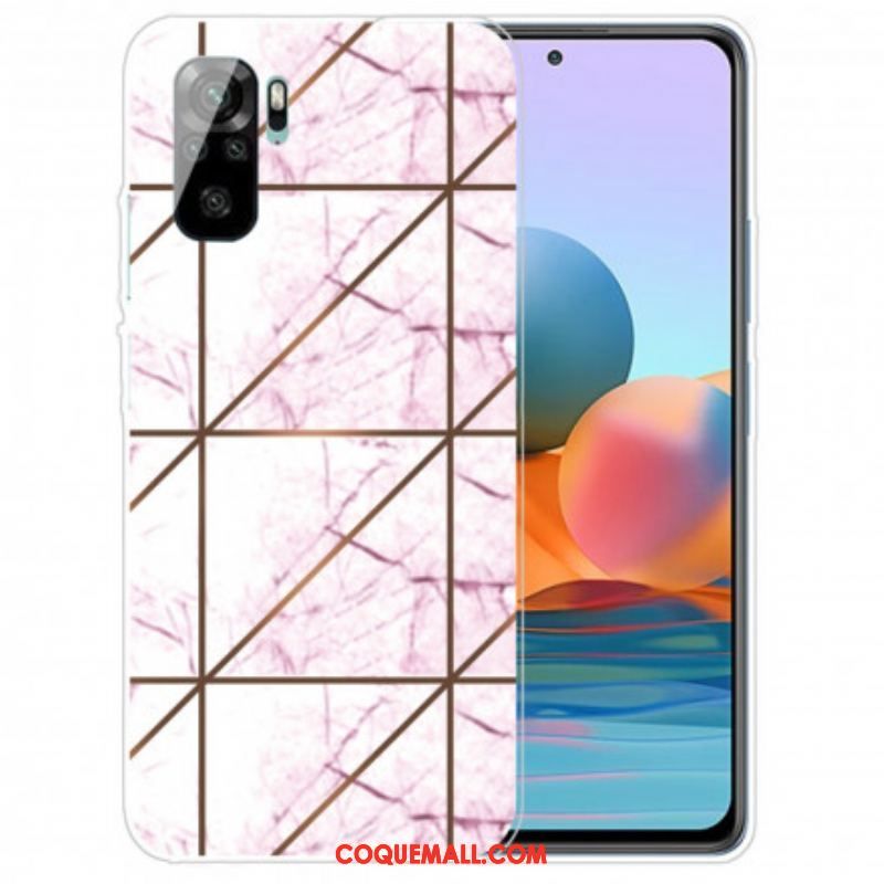 Coque Xiaomi Redmi Note 10/10S/Poco M5s Marbre Géométrie Intense