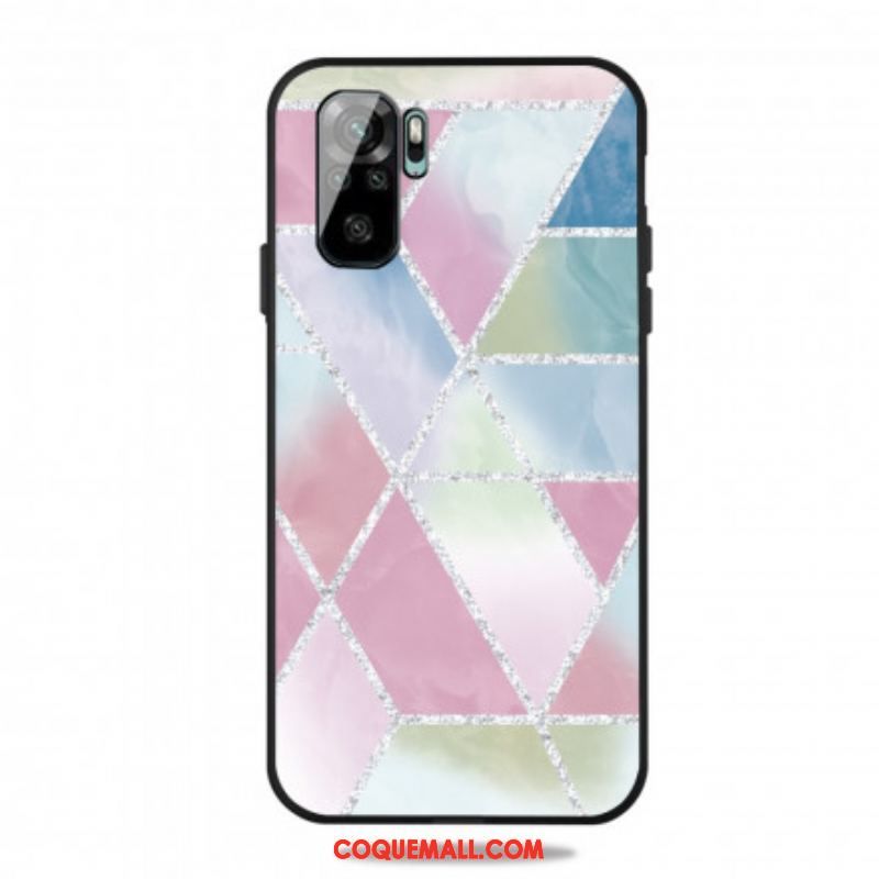 Coque Xiaomi Redmi Note 10/10S/Poco M5s Marbre Paillettes