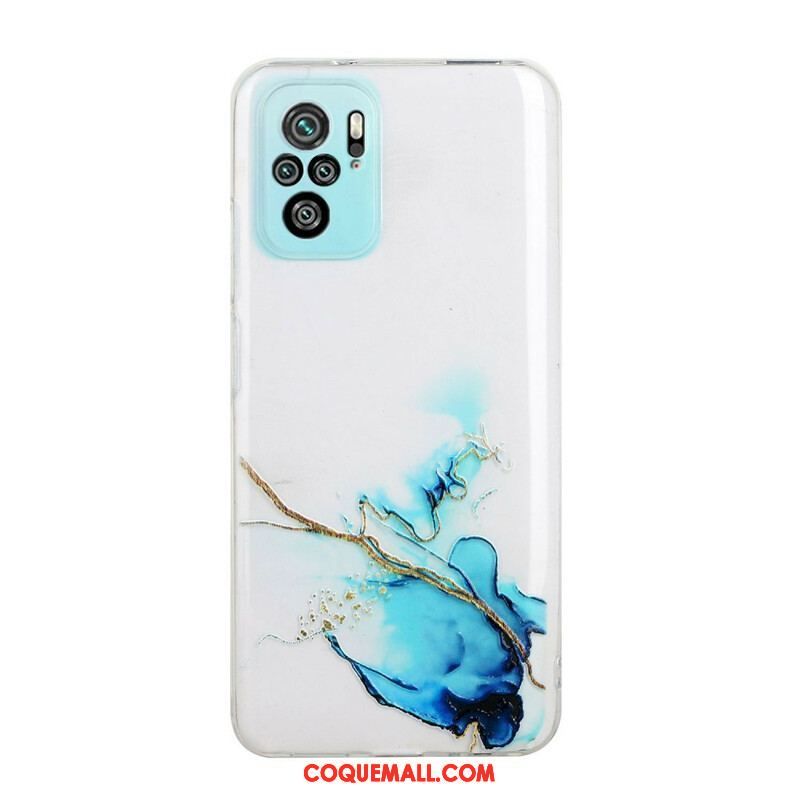 Coque Xiaomi Redmi Note 10/10S/Poco M5s Silicone Effet Marbré