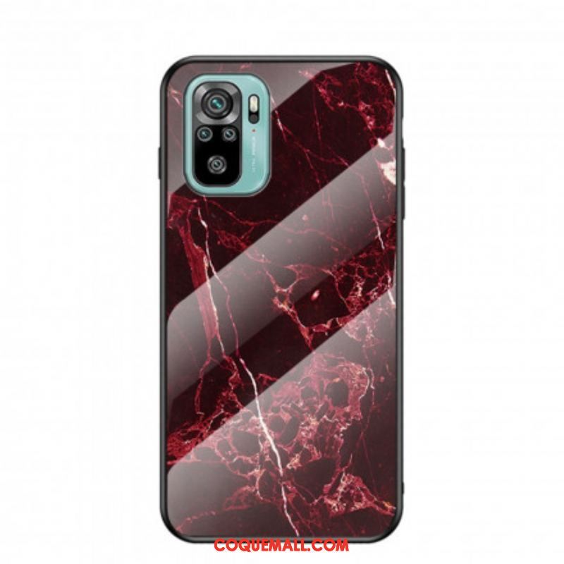 Coque Xiaomi Redmi Note 10/10S/Poco M5s Verre Trempé Marble Colors