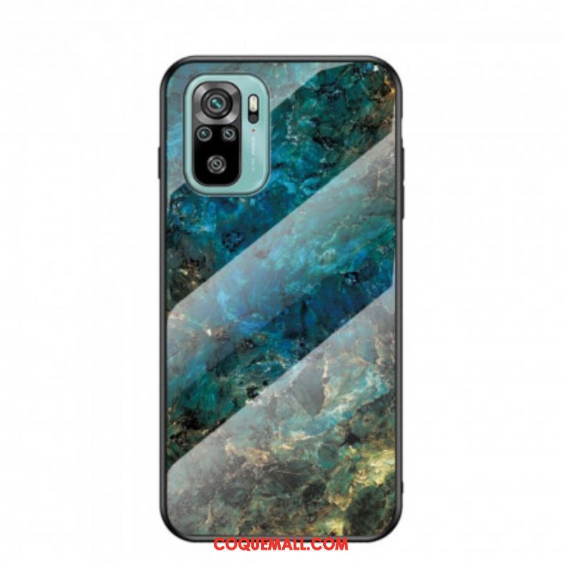 Coque Xiaomi Redmi Note 10/10S/Poco M5s Verre Trempé Marble Colors