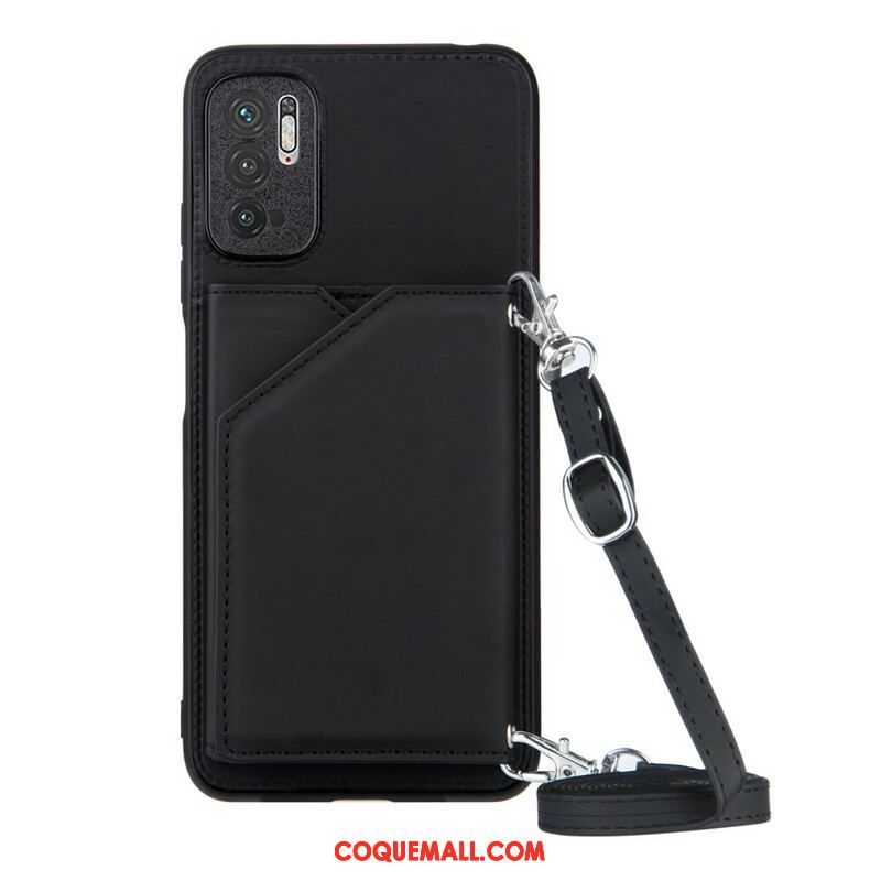 Coque Xiaomi Redmi Note 10 5G / Poco M3 Pro 5G Bandoulière Porte-cartes