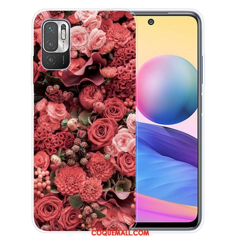 Coque Xiaomi Redmi Note 10 5G / Poco M3 Pro 5G Fleurs Intenses