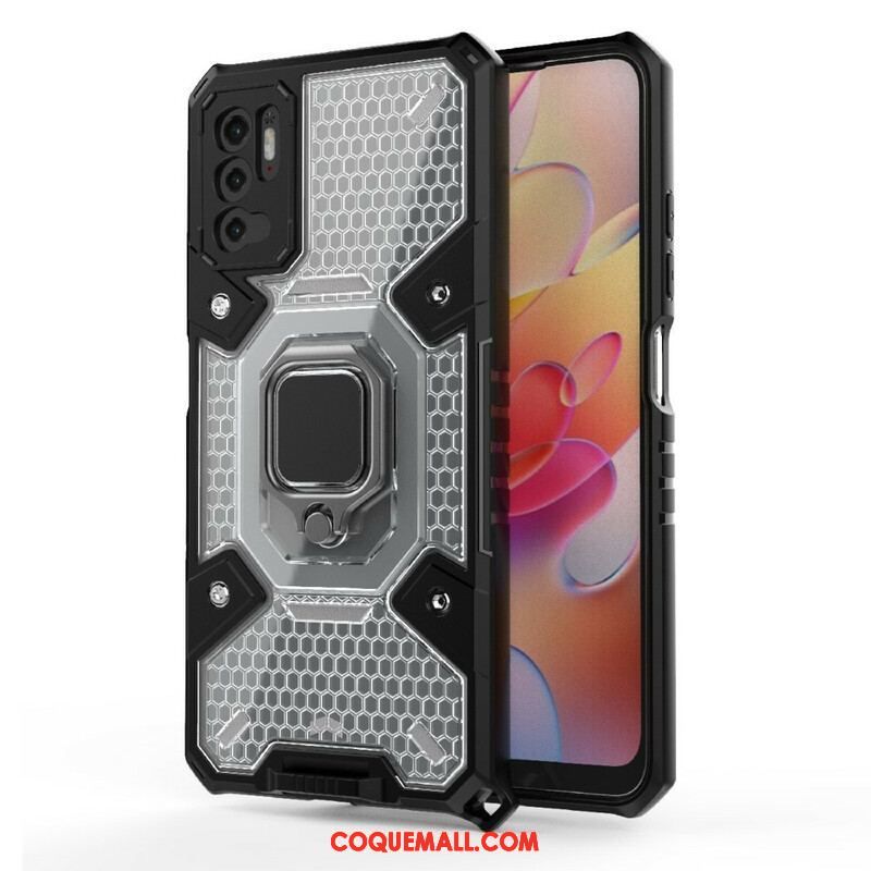 Coque Xiaomi Redmi Note 10 5G / Poco M3 Pro 5G Nid d'Abeille avec Anneau