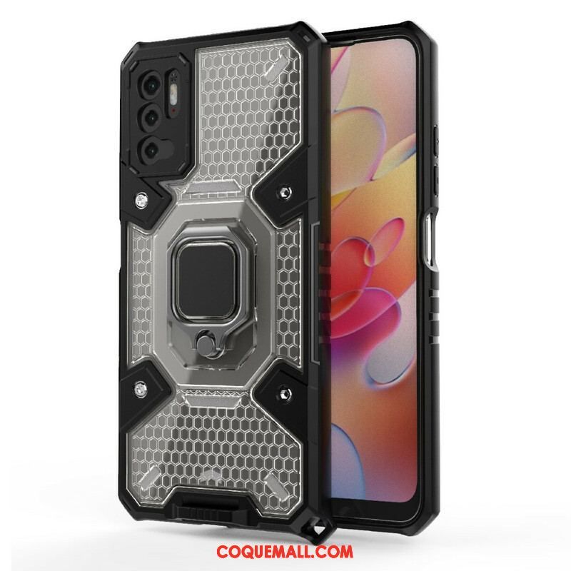 Coque Xiaomi Redmi Note 10 5G / Poco M3 Pro 5G Nid d'Abeille avec Anneau