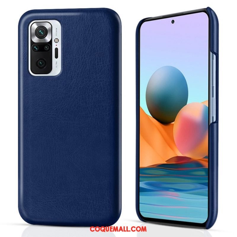 Coque Xiaomi Redmi Note 10 Pro Effet Cuir KSQ