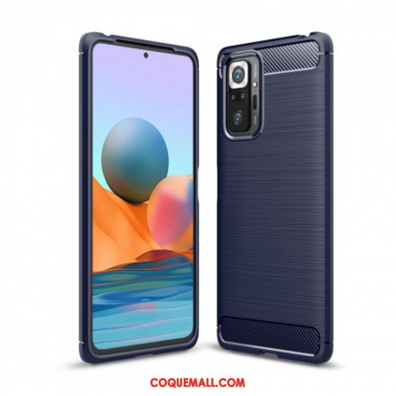 Coque Xiaomi Redmi Note 10 Pro Fibre Carbone Brossée