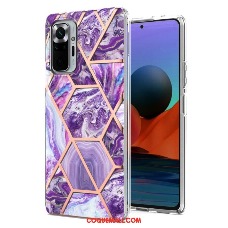 Coque Xiaomi Redmi Note 10 Pro Marbre Géométrie Intense