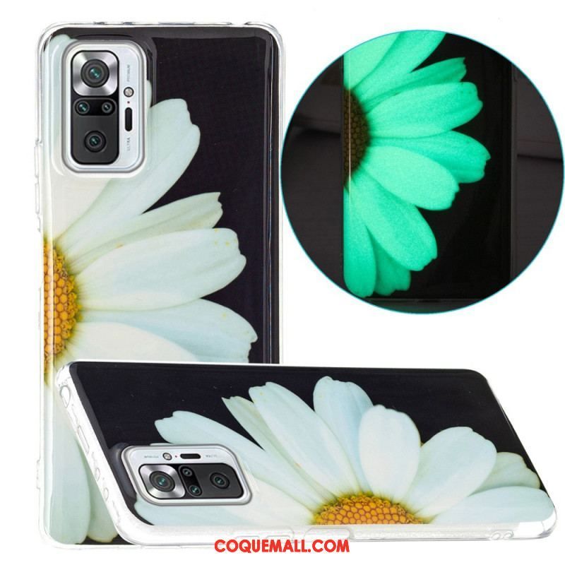 Coque Xiaomi Redmi Note 10 Pro Série Fleurs Fluorescentes