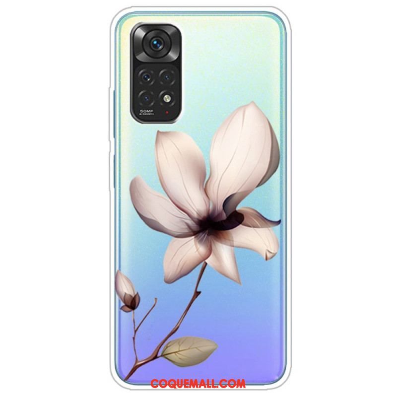 Coque Xiaomi Redmi Note 11 / 11s Transparente Fleur