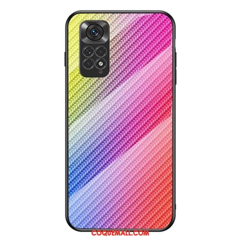 Coque Xiaomi Redmi Note 11 / 11s Verre Trempé Fibre Carbone