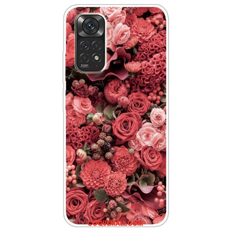 Coque Xiaomi Redmi Note 11 Pro /  Note 11 Pro 5G Fleurs Intenses