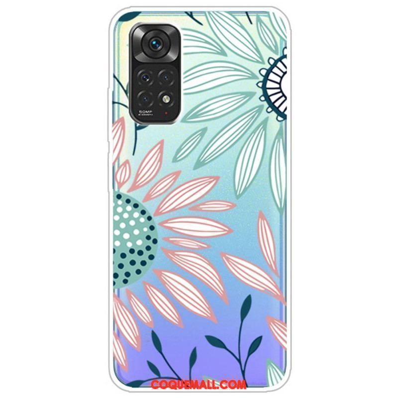 Coque Xiaomi Redmi Note 11 Pro / Note 11 Pro 5G Transparente Fleur