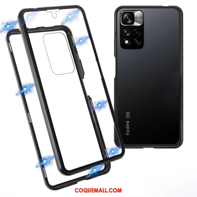 Coque Xiaomi Redmi Note 11 Pro Plus 5G Cadre Avant et Dos en Verre Trempé