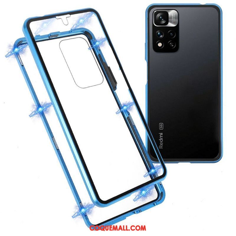 Coque Xiaomi Redmi Note 11 Pro Plus 5G Cadre Avant et Dos en Verre Trempé