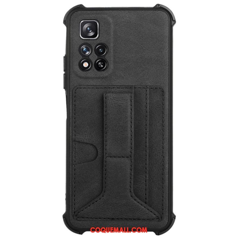 Coque Xiaomi Redmi Note 11 Pro Plus 5G Cuir Support et Porte-Cartes