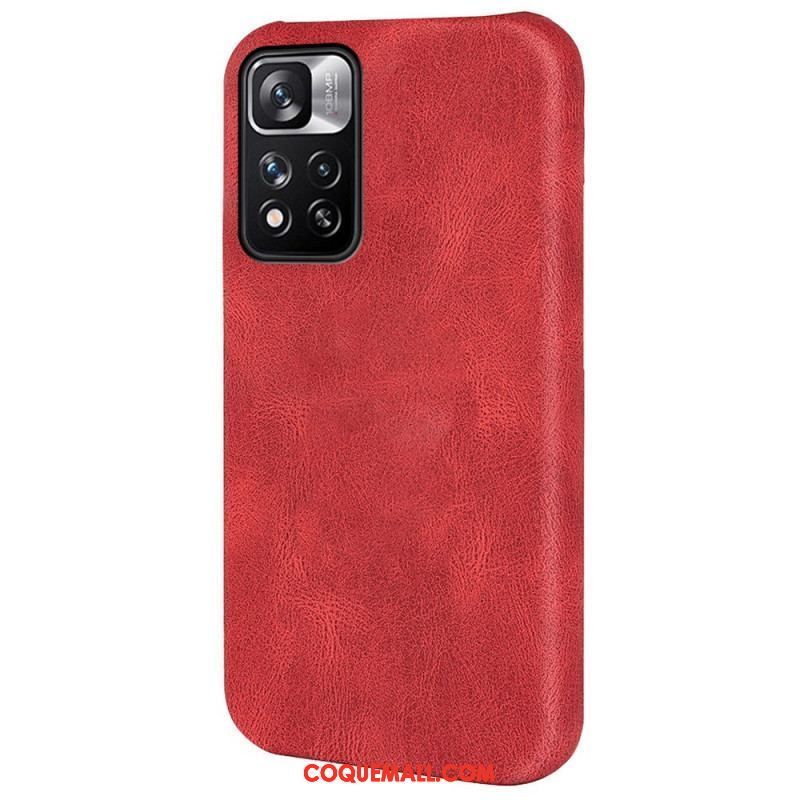 Coque Xiaomi Redmi Note 11 Pro Plus 5G Effet Cuir Design