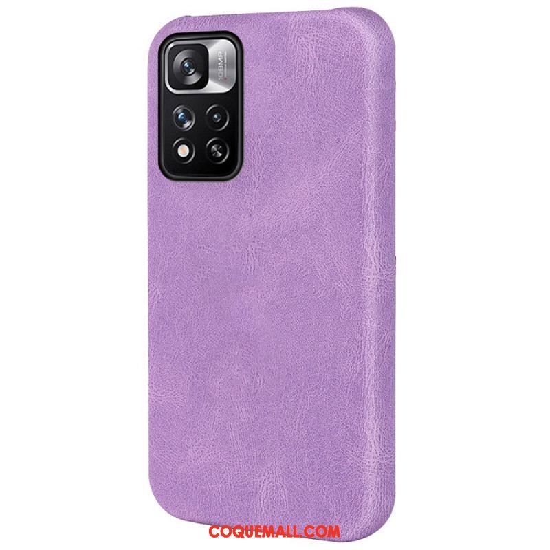 Coque Xiaomi Redmi Note 11 Pro Plus 5G Effet Cuir Design