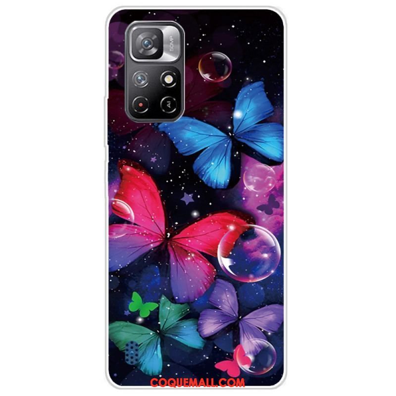 Coque Xiaomi Redmi Note 11 Pro Plus 5G Flexible Papillons