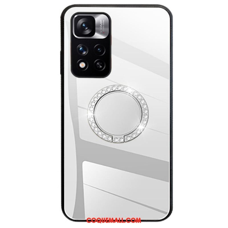 Coque Xiaomi Redmi Note 11 Pro Plus 5G Miroir avec Anneau Rotatif