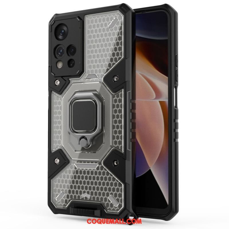 Coque Xiaomi Redmi Note 11 Pro Plus 5G Nid d'Abeille avec Anneau