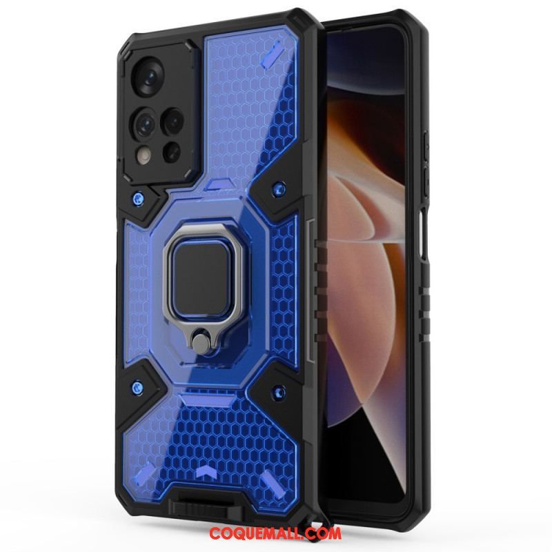 Coque Xiaomi Redmi Note 11 Pro Plus 5G Nid d'Abeille avec Anneau