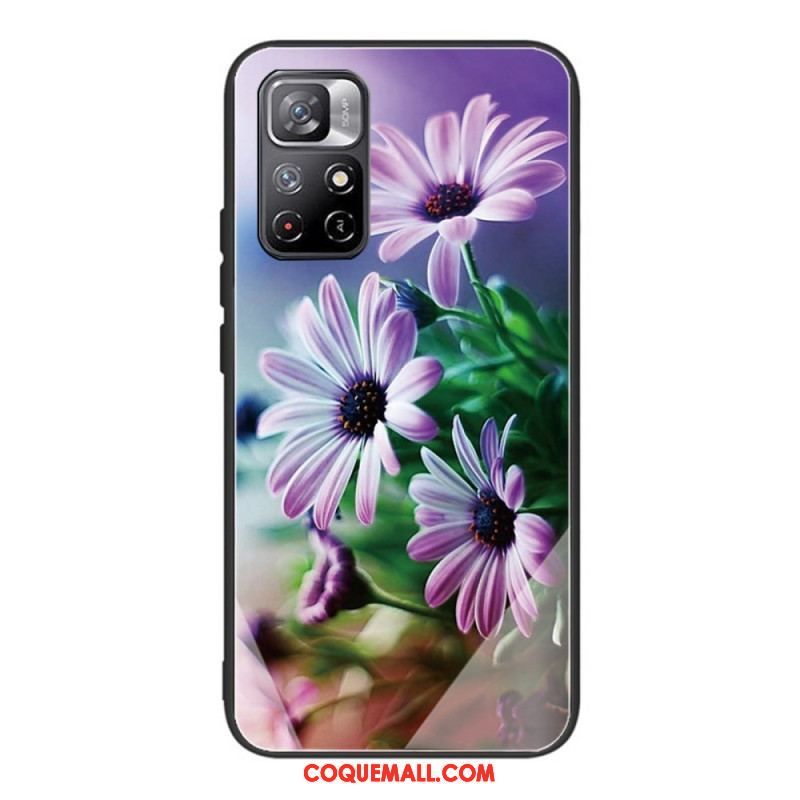 Coque Xiaomi Redmi Note 11 Pro Plus 5G Verre Trempé Fleurs