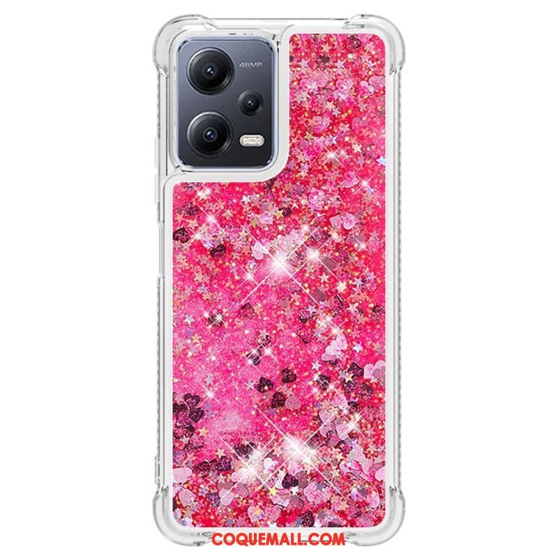 Coque Xiaomi Redmi Note 12/Poco X5 5G Paillettes Colorées